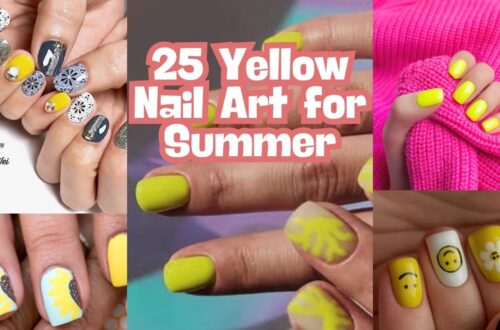 Yellow Nail Art for Summer