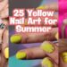Yellow Nail Art for Summer