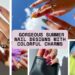 Gorgeous Summer Nail Designs with Colorful Charms