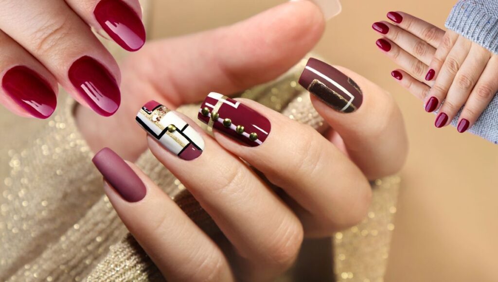 Burgundy Nail Designs