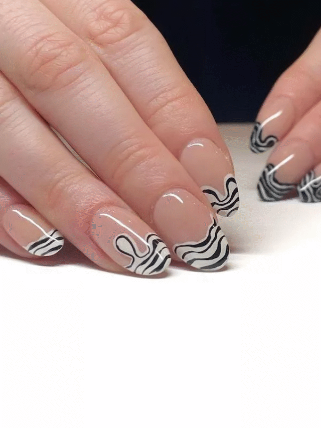 10 Bold Black-and-White Nail Designs